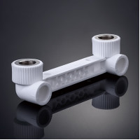 Двойной отвод с креплением В/Р "ECOLINE" / WaterPro