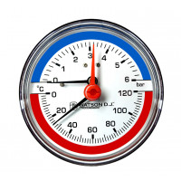 Термоманометр с задним подключением Watson D.J. Термоманометр с задним подключением Watson D.J.